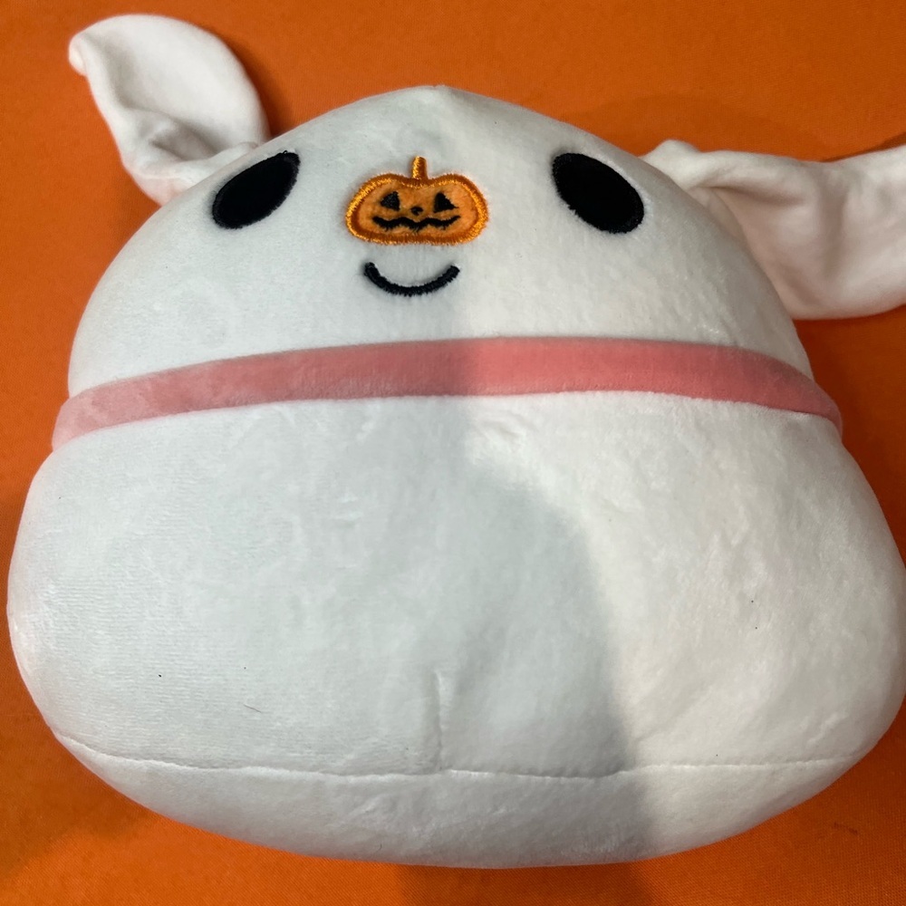 6/$25 Zero Nightmare before Christmas White and Pink Stuffed Animal - Picture 8 of 9